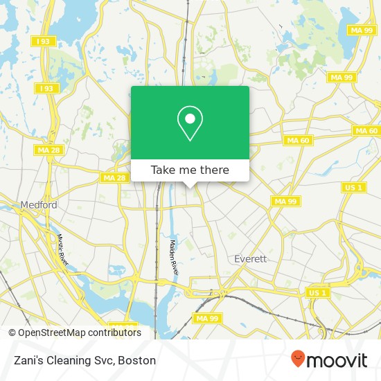 Zani's Cleaning Svc map