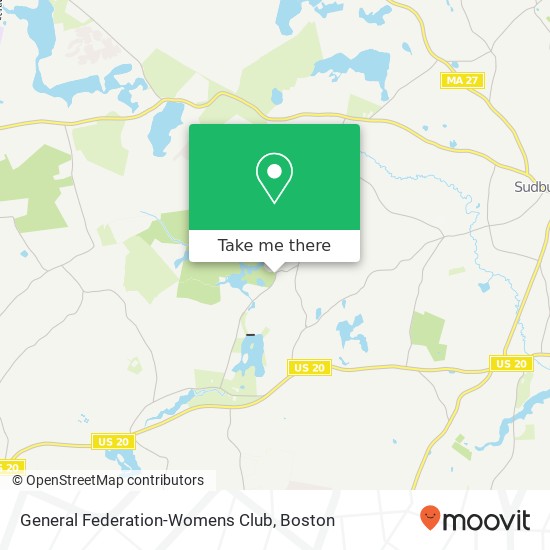 General Federation-Womens Club map