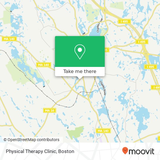 Physical Therapy Clinic map