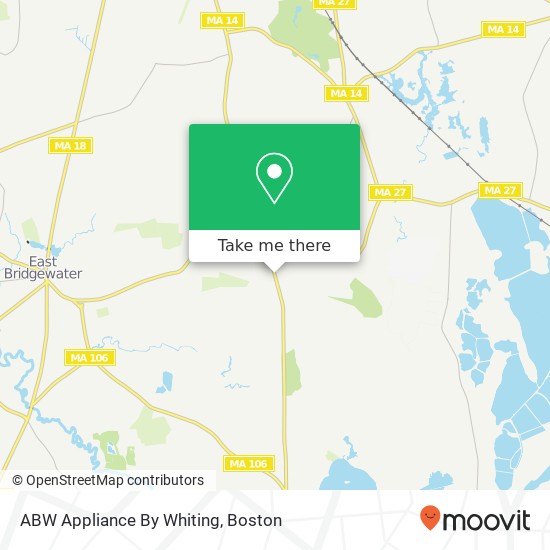 ABW Appliance By Whiting map