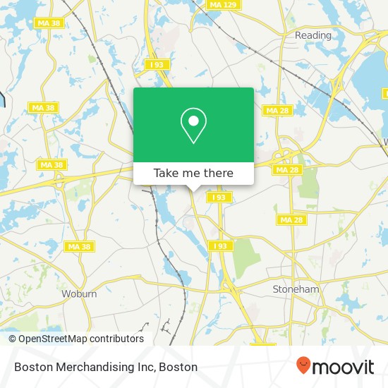 Mapa de Boston Merchandising Inc