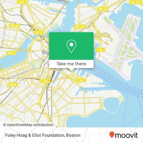 Mapa de Foley Hoag & Eliot Foundation