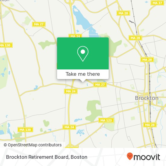 Brockton Retirement Board map