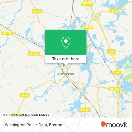 Wilmington Police Dept map