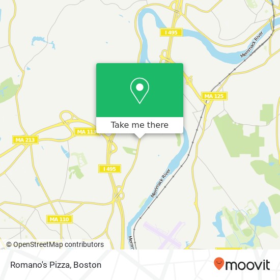 Mapa de Romano's Pizza