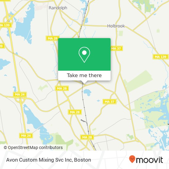 Avon Custom Mixing Svc Inc map