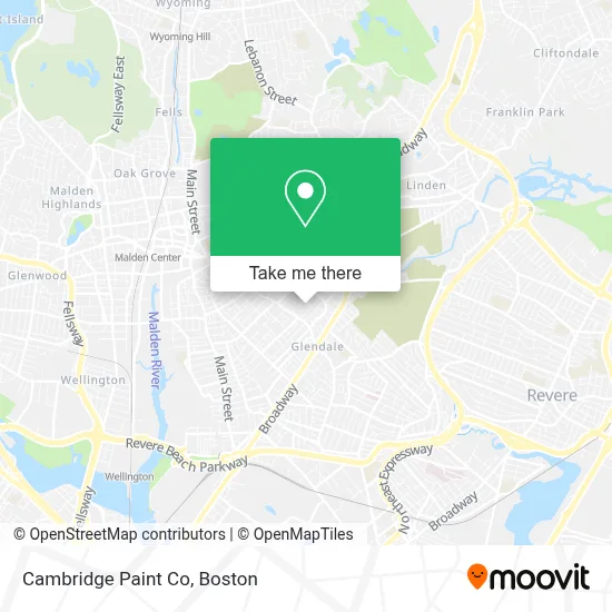 Cambridge Paint Co map