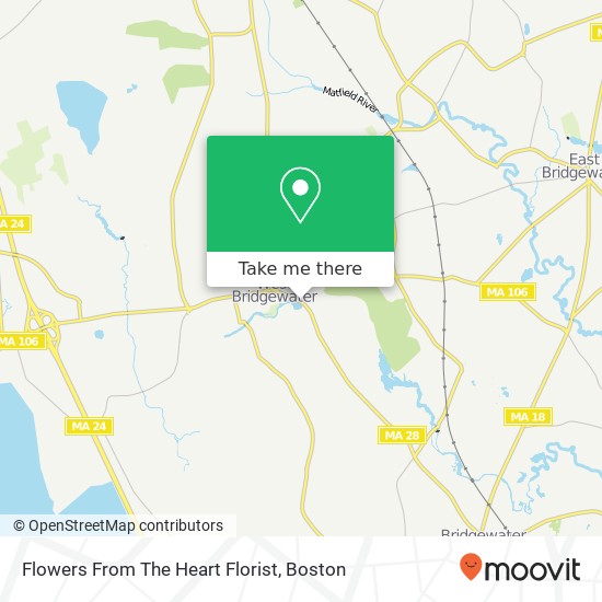 Mapa de Flowers From The Heart Florist