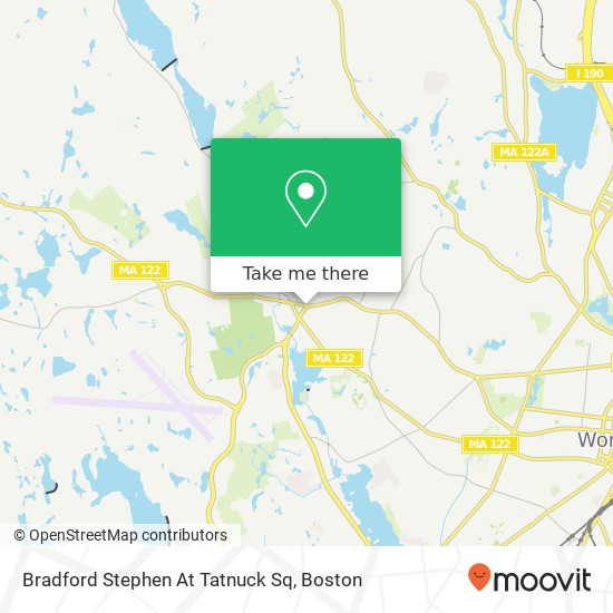 Mapa de Bradford Stephen At Tatnuck Sq