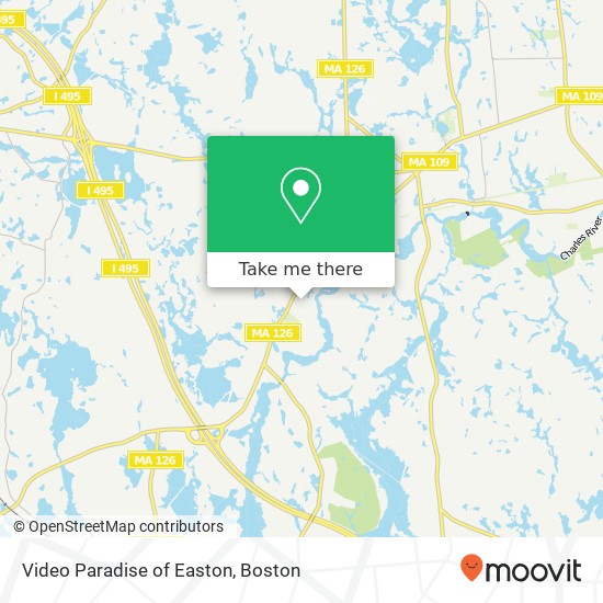 Video Paradise of Easton map