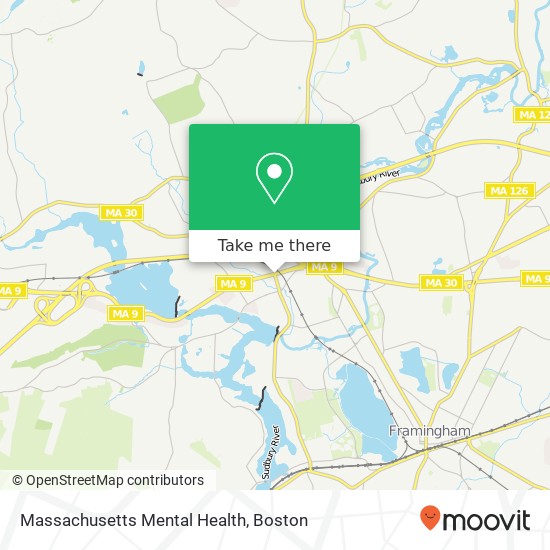 Massachusetts Mental Health map