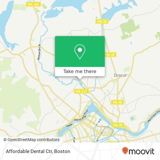 Affordable Dental Ctr map