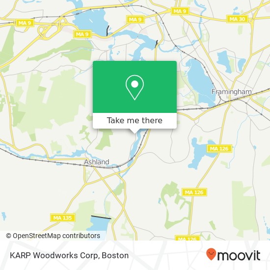 KARP Woodworks Corp map