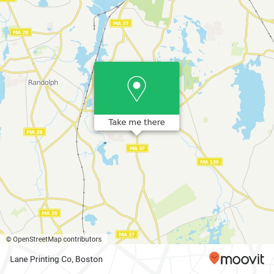 Mapa de Lane Printing Co