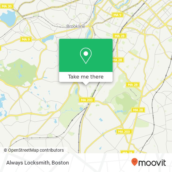 Always Locksmith map