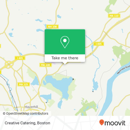 Creative Catering map