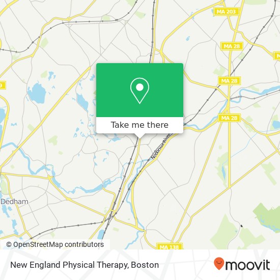 New England Physical Therapy map