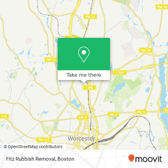 Fitz Rubbish Removal map