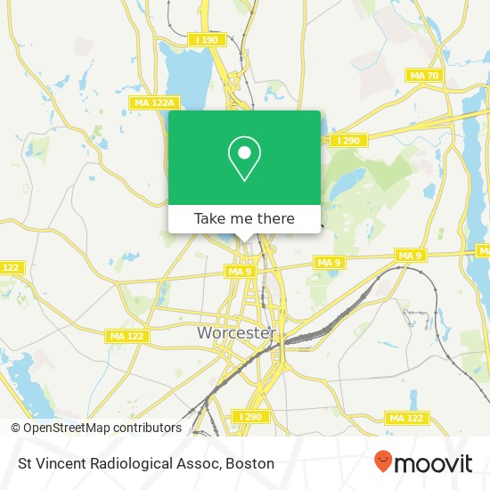 St Vincent Radiological Assoc map