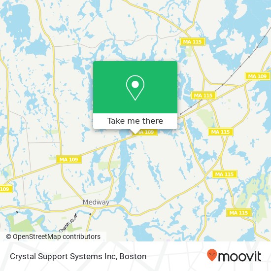 Crystal Support Systems Inc map