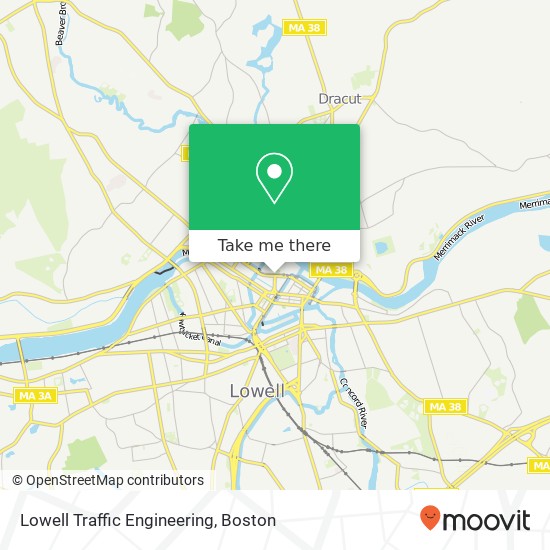 Lowell Traffic Engineering map