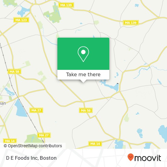 D E Foods Inc map