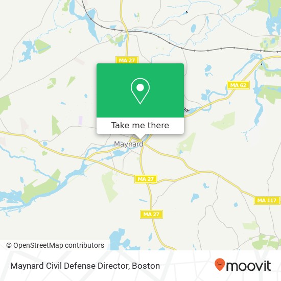 Maynard Civil Defense Director map