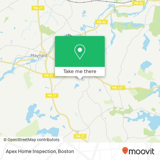 Apex Home Inspection map