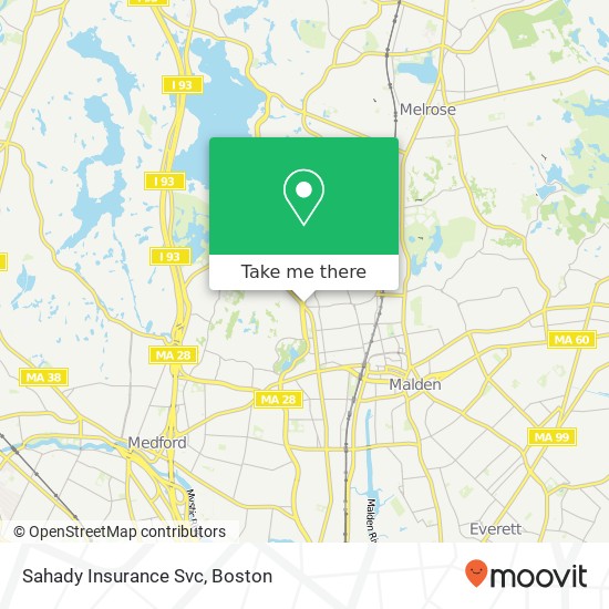 Mapa de Sahady Insurance Svc
