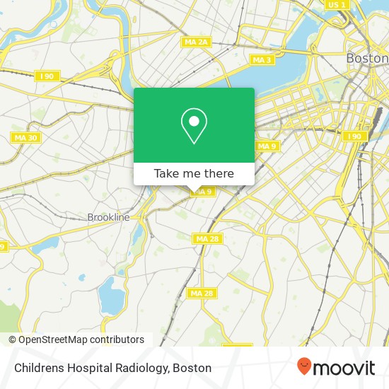 Mapa de Childrens Hospital Radiology