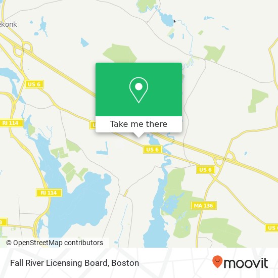 Mapa de Fall River Licensing Board