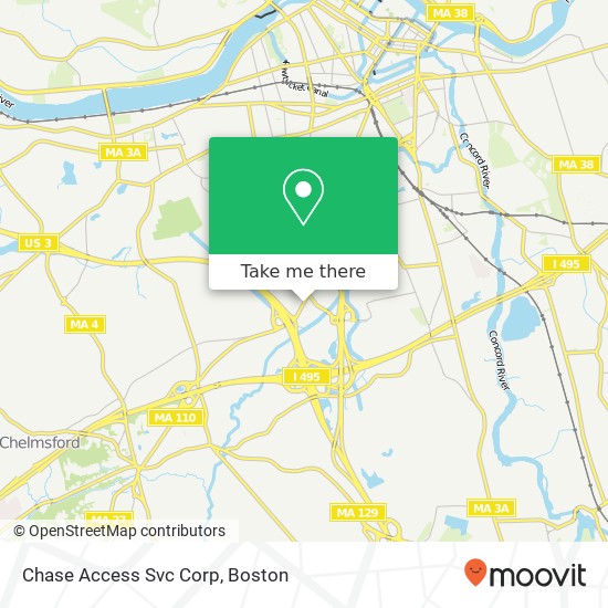 Mapa de Chase Access Svc Corp