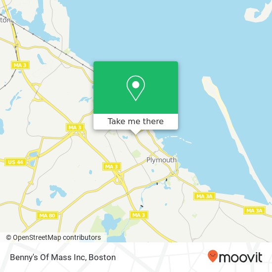 Benny's Of Mass Inc map