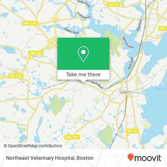 Northeast Veterinary Hospital map