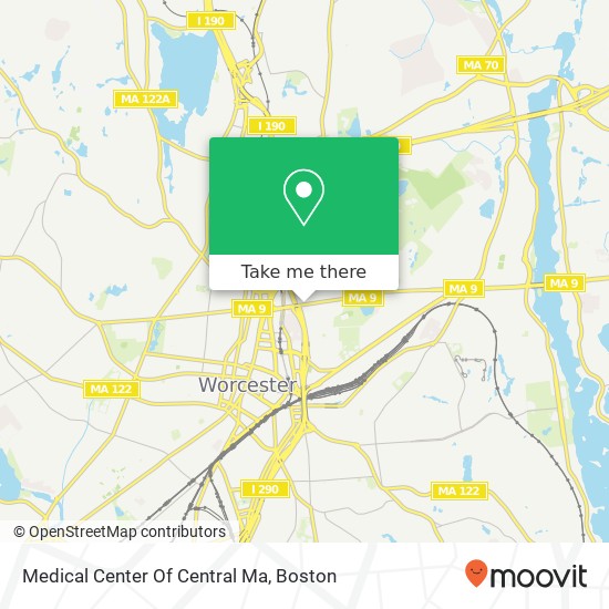 Medical Center Of Central Ma map