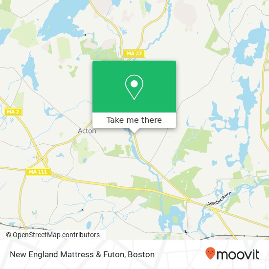 Mapa de New England Mattress & Futon