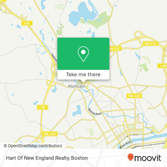 Hart Of New England Realty map