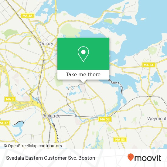 Mapa de Svedala Eastern Customer Svc