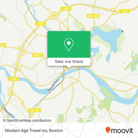 Modern Age Travel Inc map