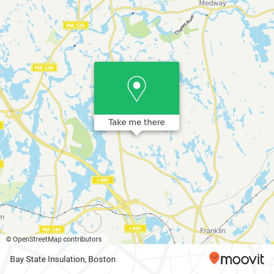 Bay State Insulation map