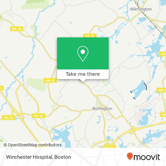 Winchester Hospital map