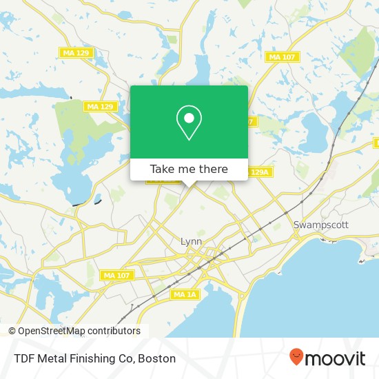 TDF Metal Finishing Co map