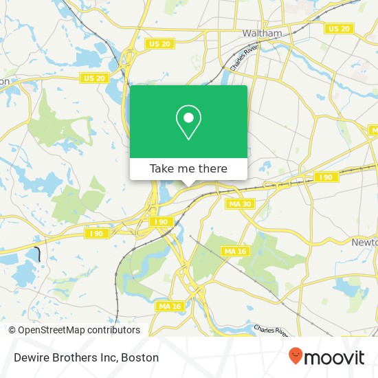 Dewire Brothers Inc map