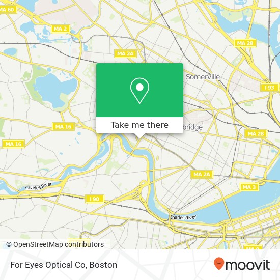 For Eyes Optical Co map