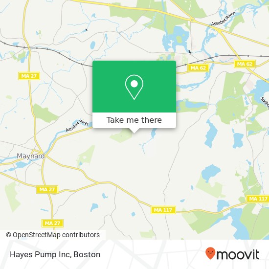 Hayes Pump Inc map