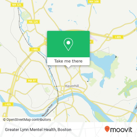 Greater Lynn Mentel Health map