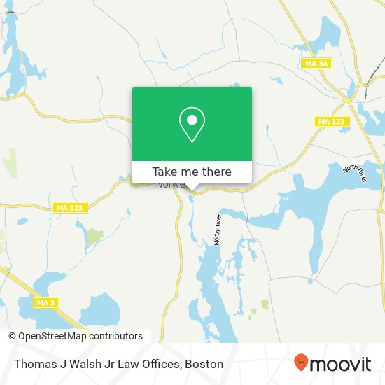 Thomas J Walsh Jr Law Offices map