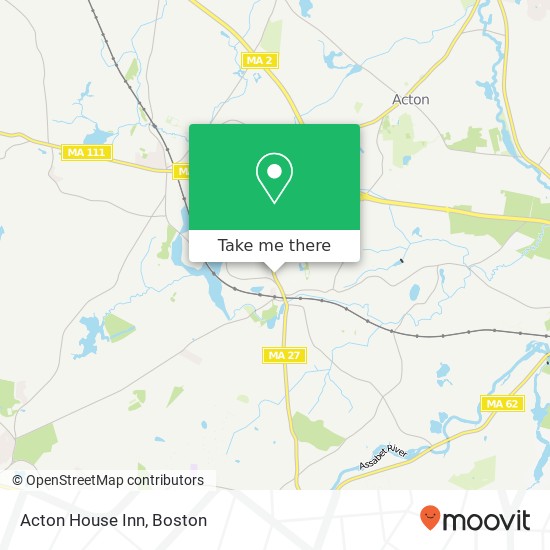 Acton House Inn map