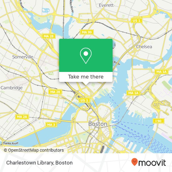 Charlestown Library map