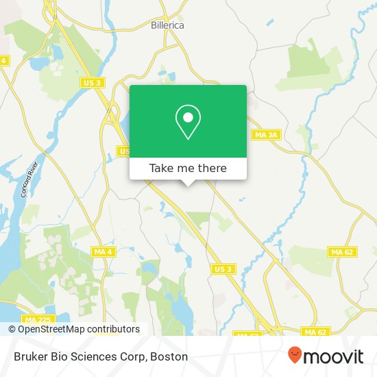 Mapa de Bruker Bio Sciences Corp